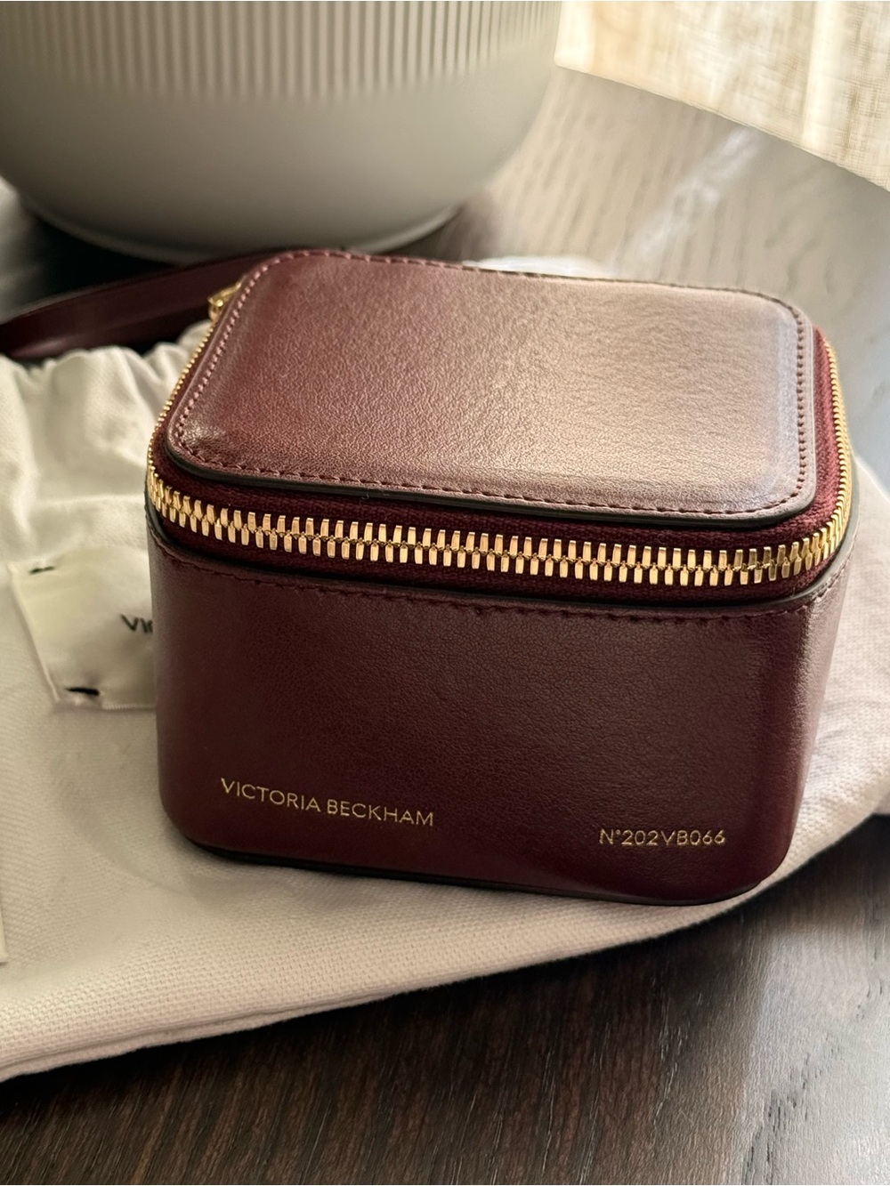 Victoria Beckham Vanity Micro Bag - Burgundy | NWT✨